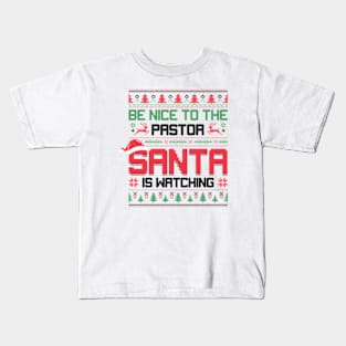 Santa Is Watching Kids T-Shirt